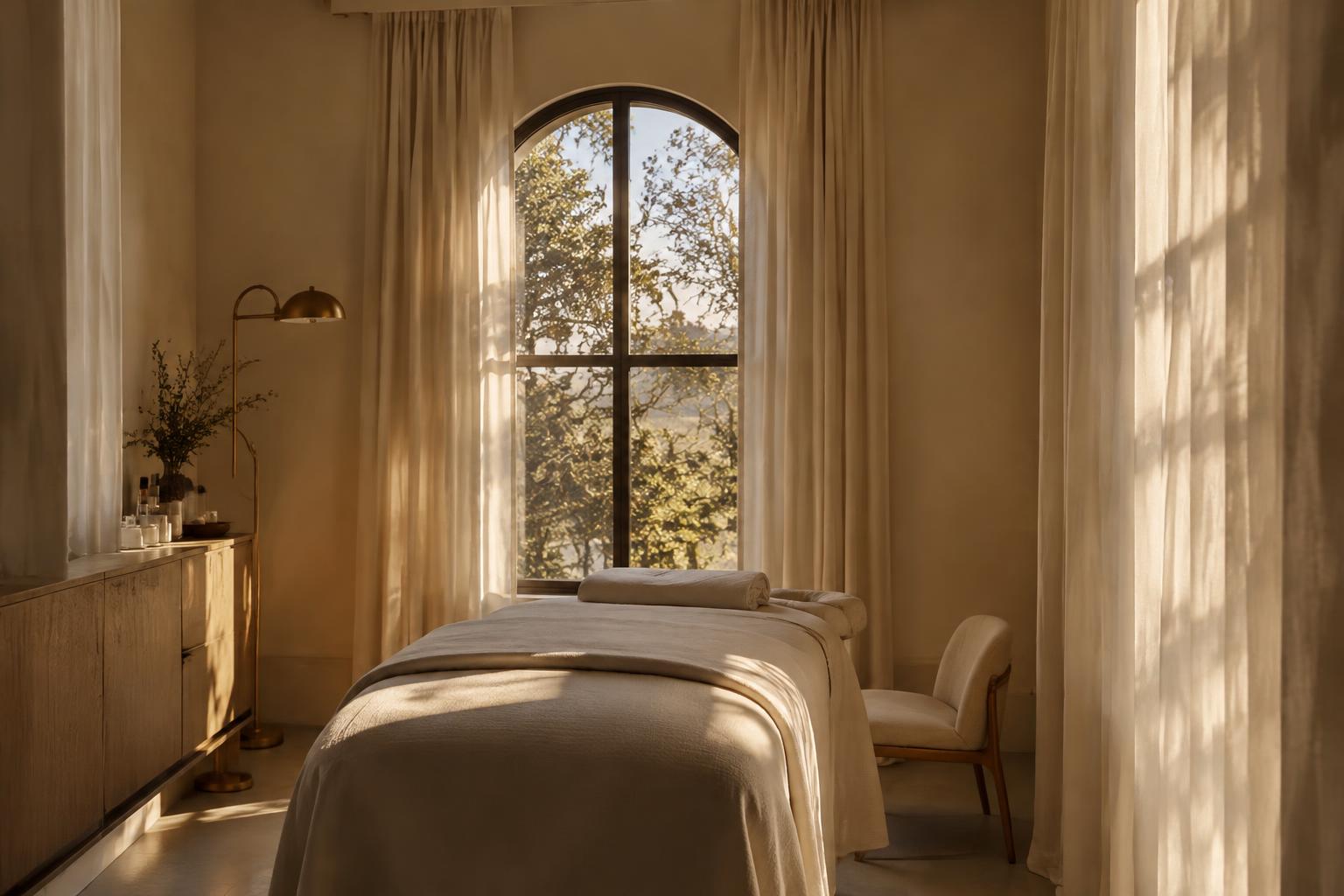 Cabina trattamenti con luce naturale